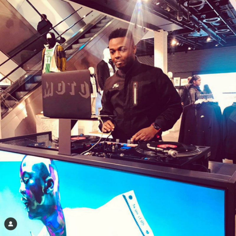 Professional DJ Moto London On Set