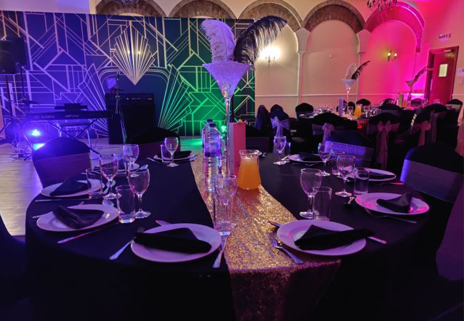 GatsBy-Private-Party-London-DJs-Band-Hire Great Gatsby Table & Decor