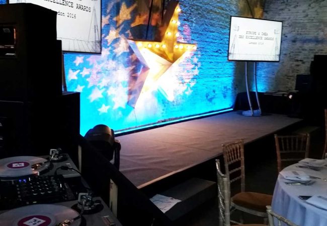 Staging TVs decor at P&G Gala Awards